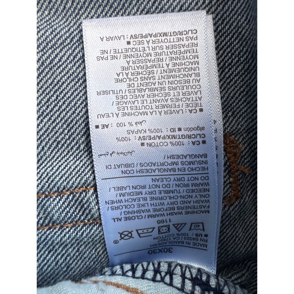Old Navy Straight Built-In Tough Jeans Mens 30x30 Medium Wash Blue Denim Pants - Picture 3 of 10